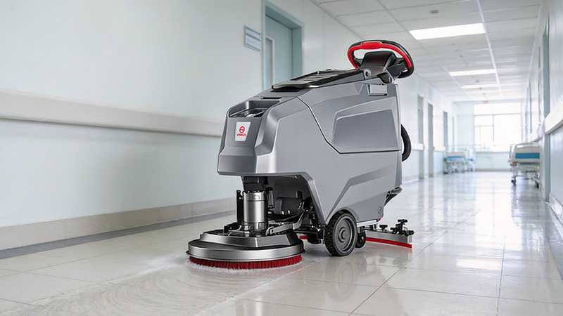 天津誠安物業(yè)管理有限公司煥新樓宇清潔，揚子X2E鋰電洗地機精準賦能