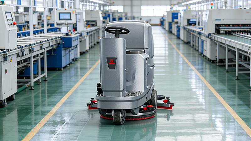 河南筑勝智能科技：數(shù)千平油漆地面清潔難題，揚(yáng)子鋰電洗地機(jī)高效破解