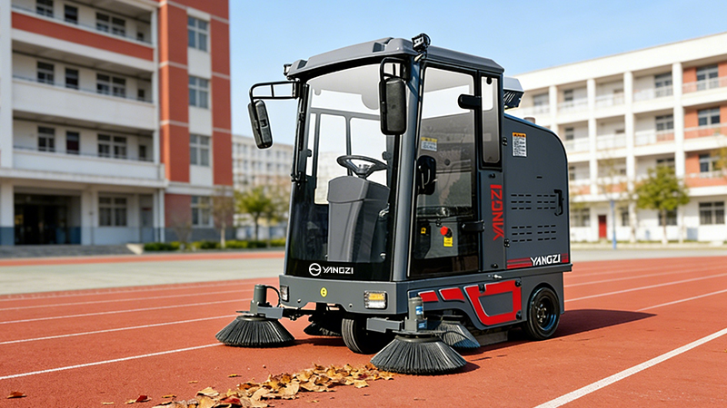 吉林省金譽(yù)地產(chǎn)引入揚(yáng)子鋰電掃地機(jī)，3萬(wàn)平車(chē)庫(kù)清潔全面升級(jí)