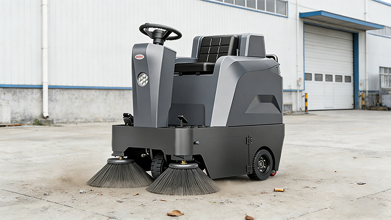 案例速覽：陜西商洛山陽縣國(guó)有糧食儲(chǔ)備購(gòu)銷有限公司采購(gòu)揚(yáng)子YZ-S4駕駛式掃地機(jī)