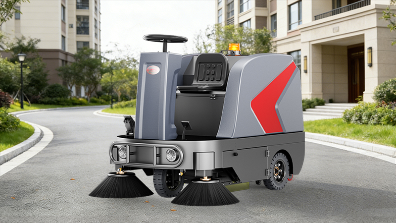 綠境物業(yè)引進(jìn)揚(yáng)子YZ-S5駕駛式掃地機(jī)，開啟高效清潔新篇章
