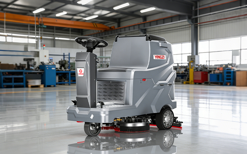 1500平工業(yè)車間洗地機(jī)選購：揚子硬核耐用，榮事達(dá)平衡精巧