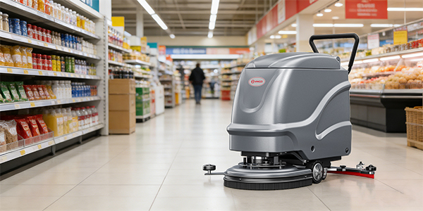 1000平米超市洗地機(jī)推薦：榮事達(dá)靈活避障，揚子高效即干